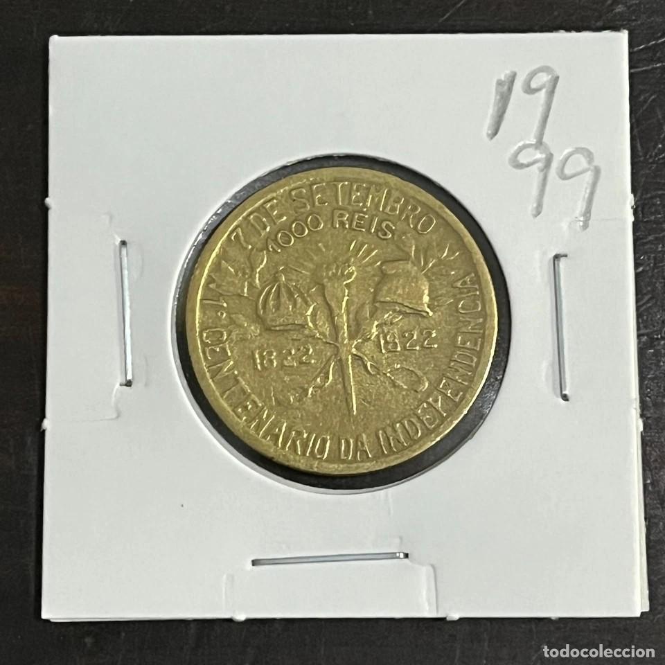 Monete antiche di America: Coin 1000 Reis 1922 Brazil - Aluminum-Bronze - KM# 522 - eb1999