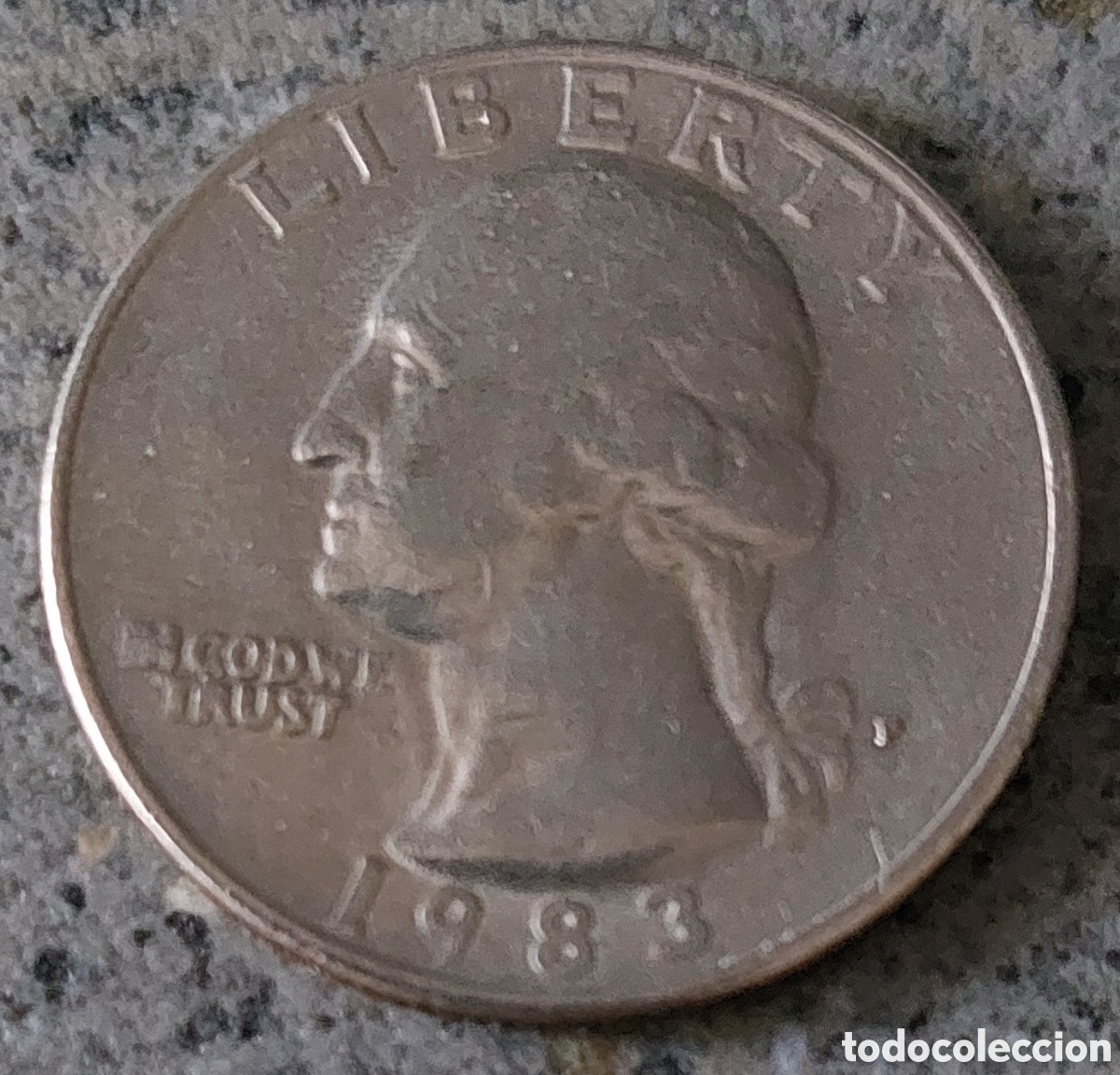 Monedas antiguas de Am&eacute;rica: Cuarto de Dollar 1983 - Foto 2