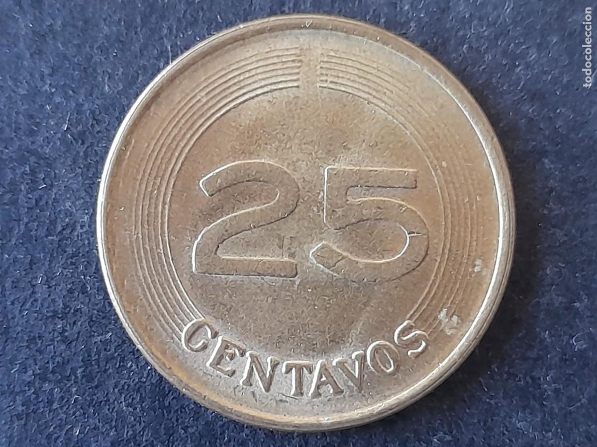 Moedas antigas da Am&eacute;rica: Moneda Republica de Colombia 25 Centavos 1979 KM 267 Calidad EBC+