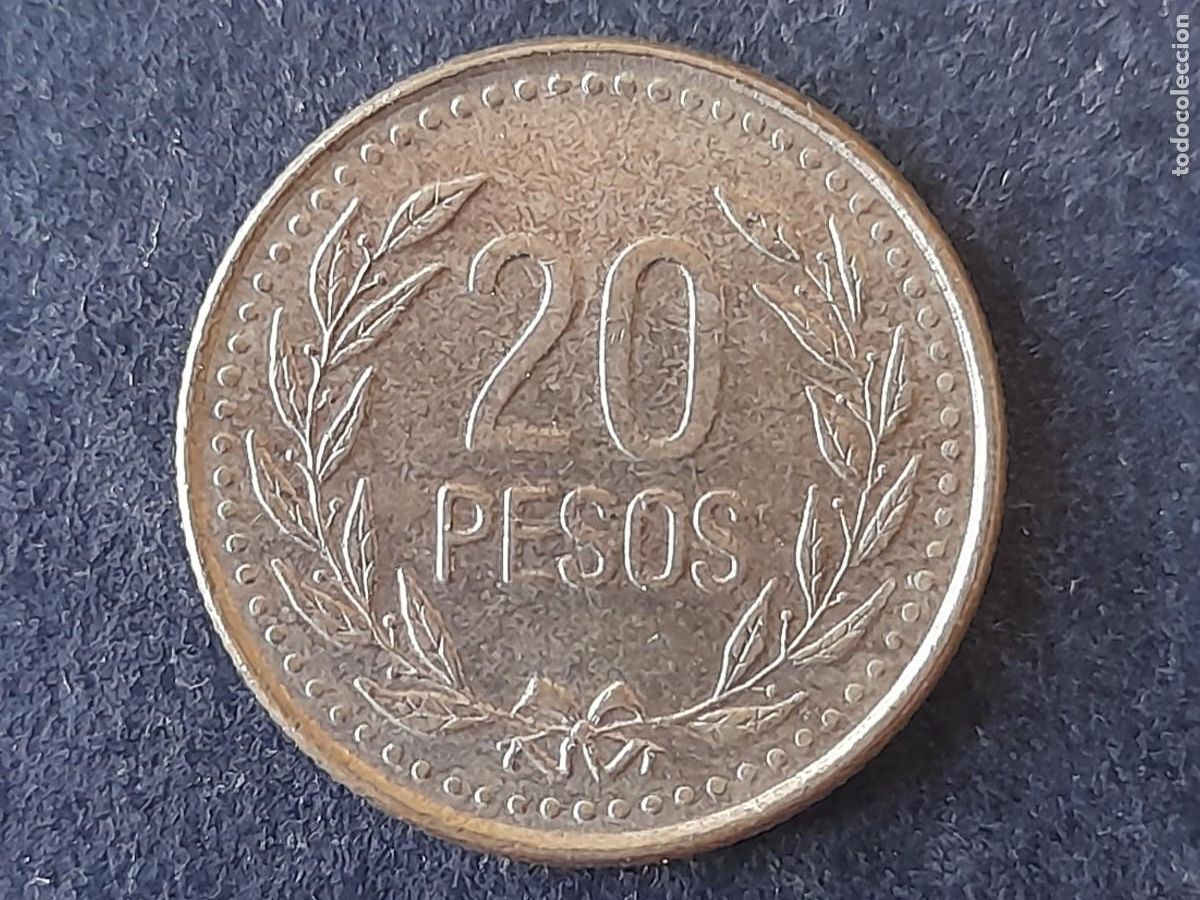 Alte M&uuml;nzen aus Amerika: Moneda Republica de Colombia 20 Pesos 2003 KM 282.2 calidad EBC+