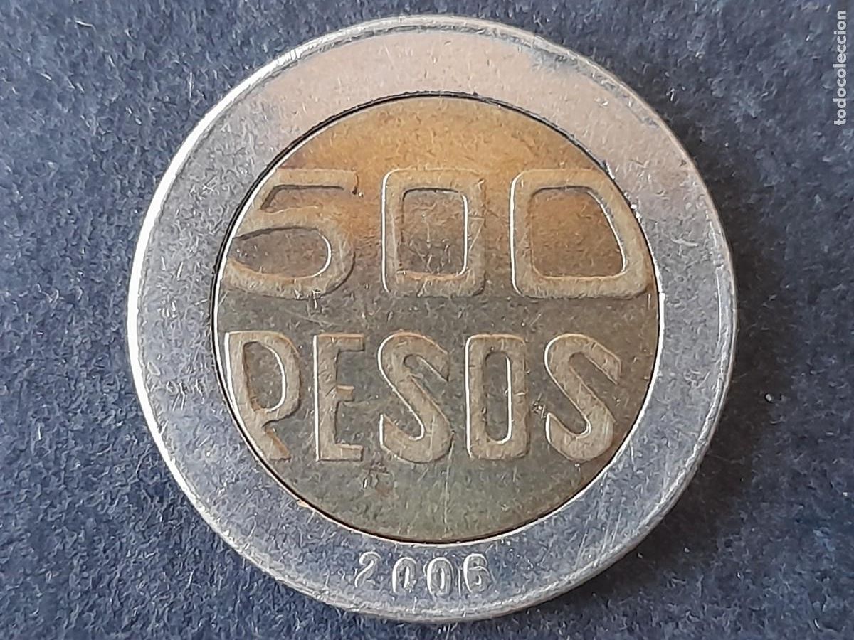 Old Coins of America: Moneda Republica de Colombia 500 Pesos 2006 KM 286 calidad MBC
