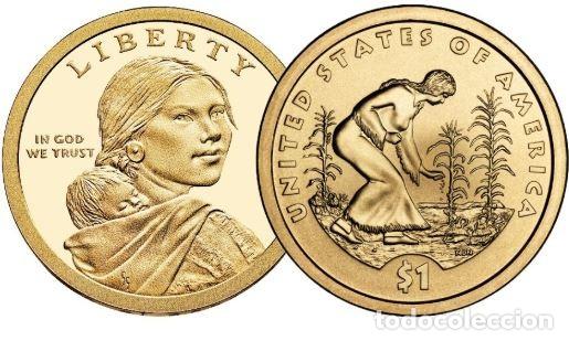 Old Coins of America: ONE DOLAR USA 2009 - CECA P - NATIVE AMERICAN - SIN CIRCULAR