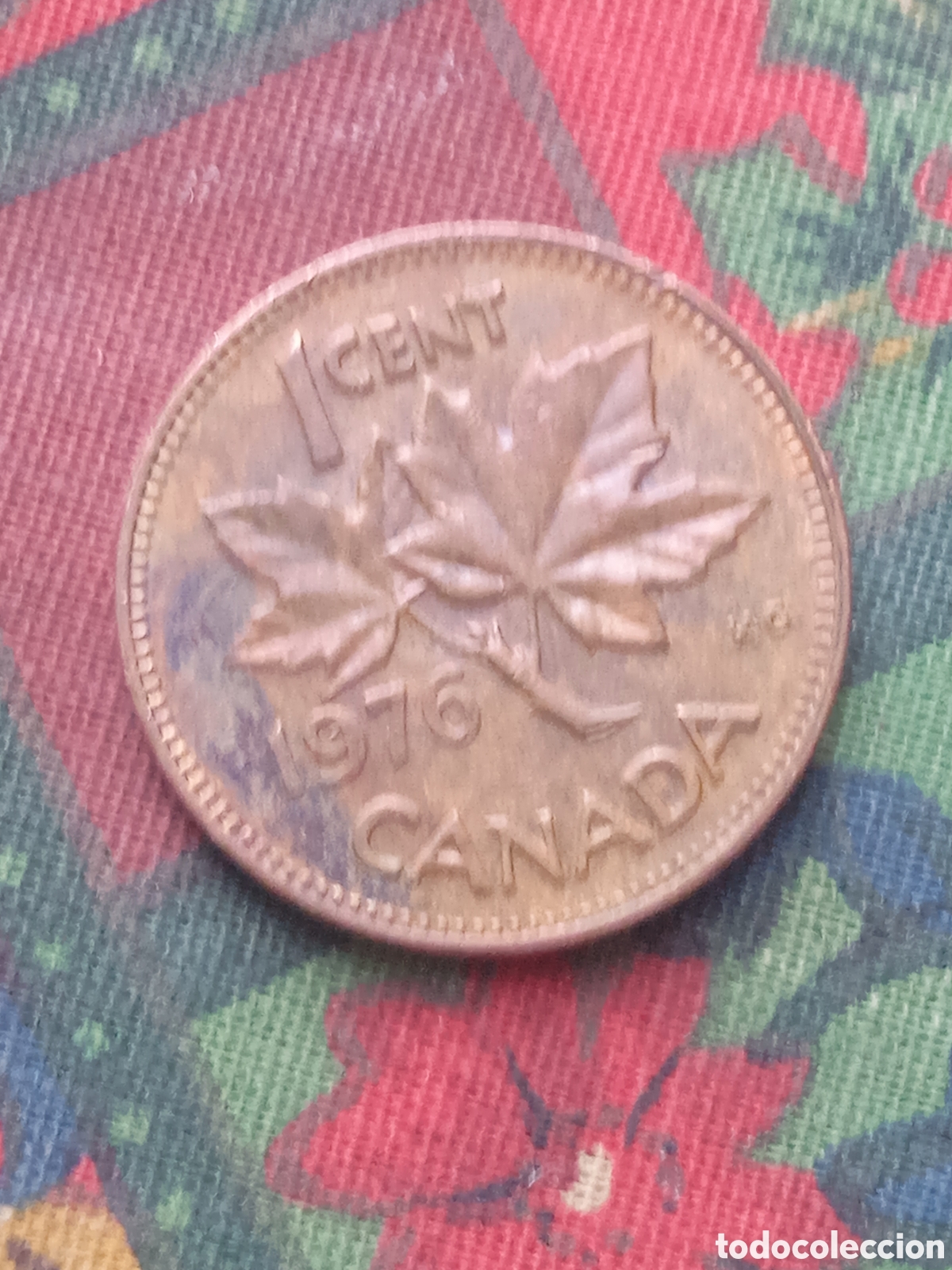 Monedas antiguas de Am&eacute;rica: Moneda 1 Centavo Canad&aacute; 1976 - Foto 2