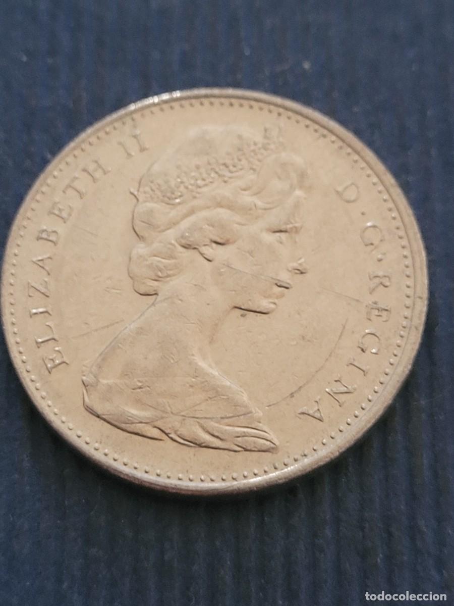 Monedas antiguas de Am&eacute;rica: Moneda 5 centavos 1972 Canad&aacute; - Foto 1