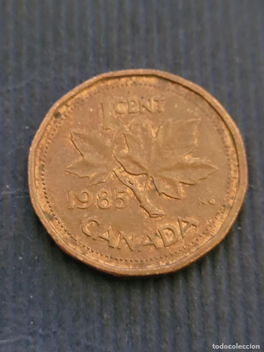 Monedas antiguas de Am&eacute;rica: Moneda 1 centavo 1985 Canad&aacute; - Foto 2