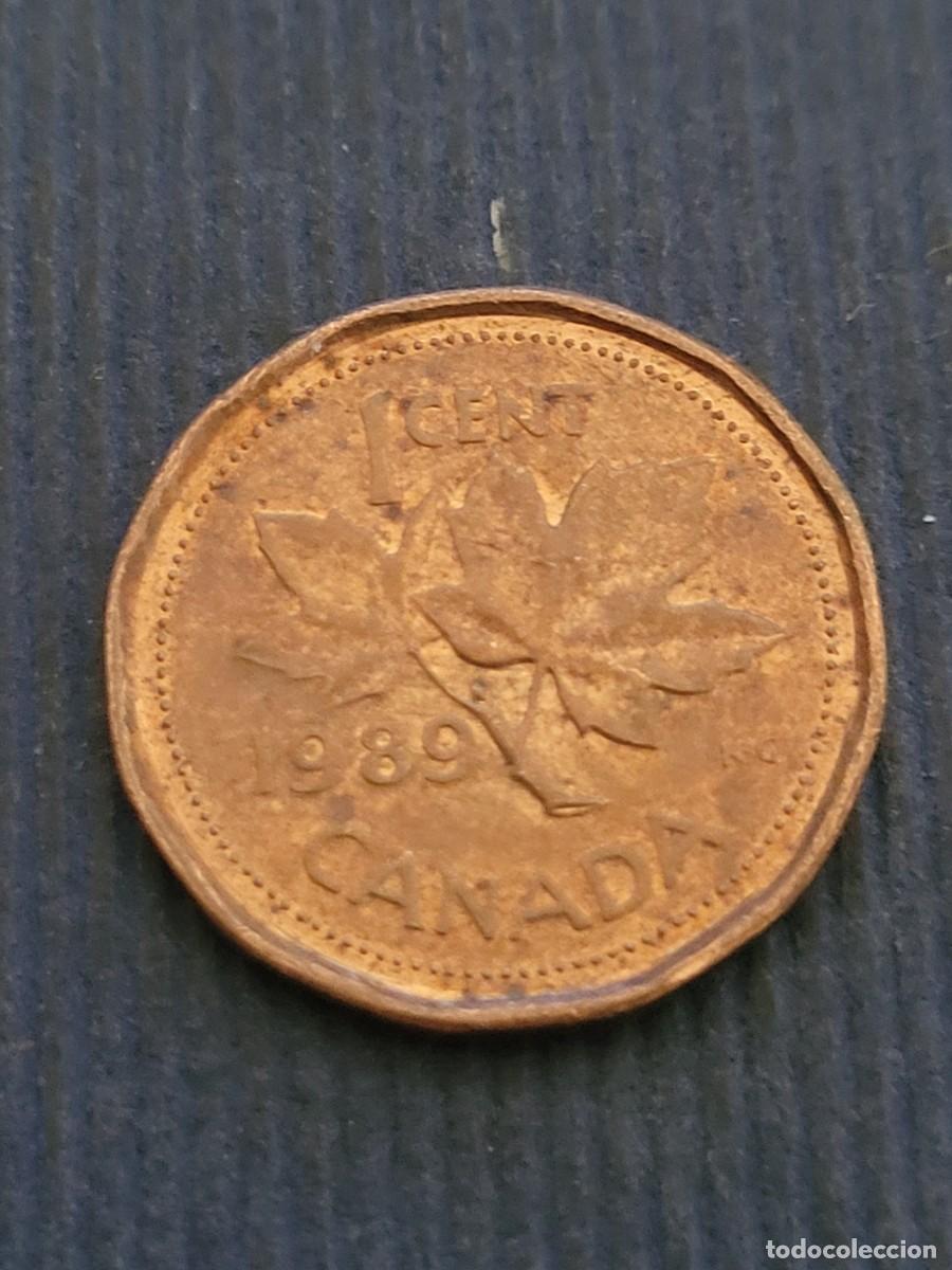 Monedas antiguas de Am&eacute;rica: Moneda 1 centavo 1989 Canad&aacute; - Foto 2