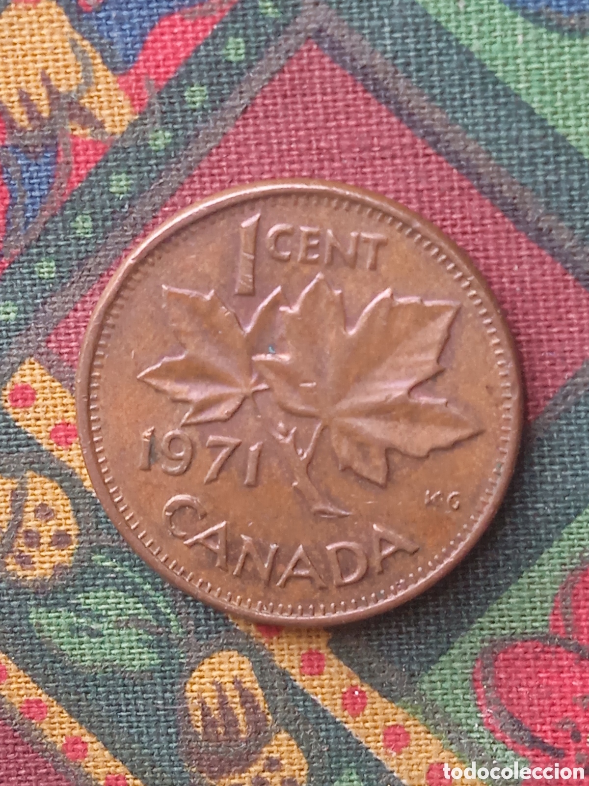 Monedas antiguas de Am&eacute;rica: Moneda 1 Centavo Canad&aacute; 1971 - Foto 2