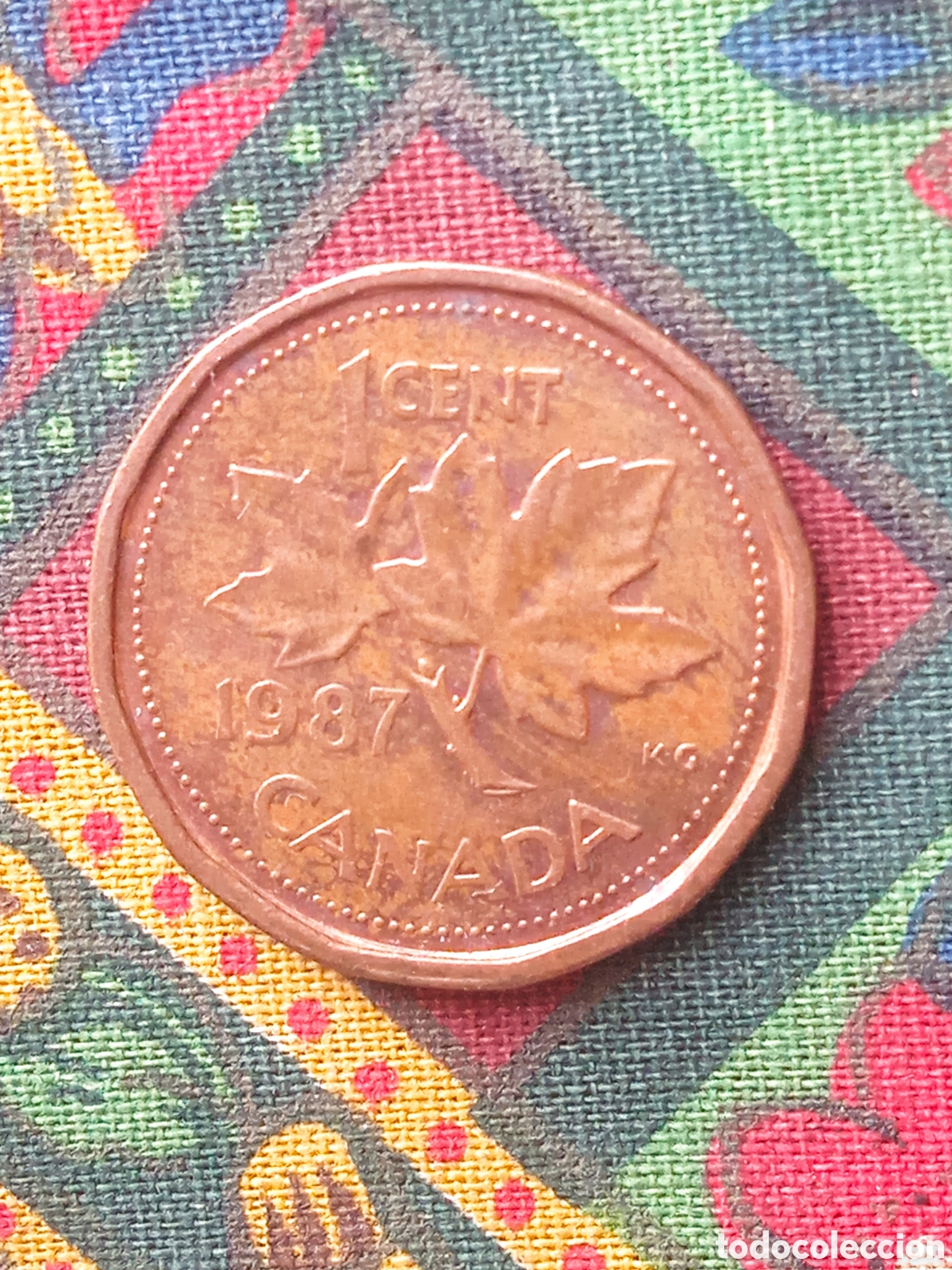 Monedas antiguas de Am&eacute;rica: Moneda 1 Centavo Canad&aacute; 1987 - Foto 2