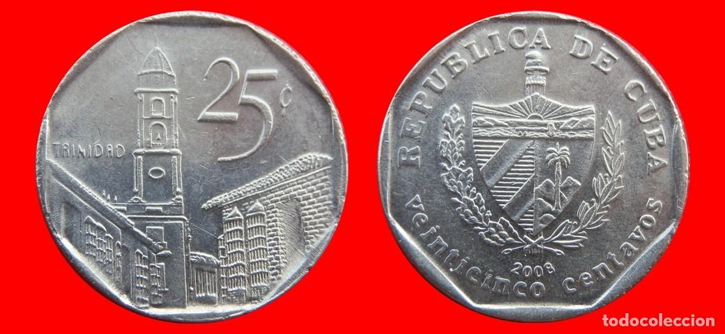 Monedas antiguas de Am&eacute;rica: 25 CENTAVOS 2008 CUBA-135452 - Foto 1