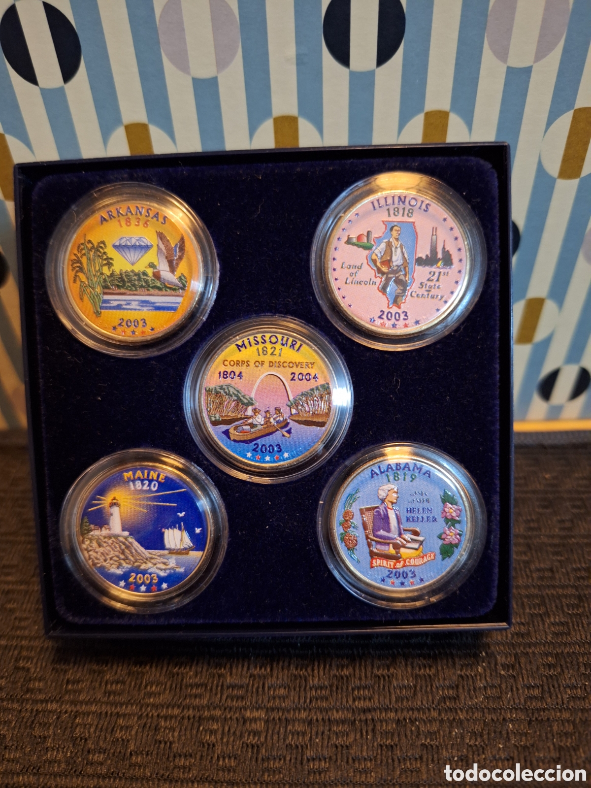 Monedas antiguas de Am&eacute;rica: Cuartos de dolar de los EEUU conmemorativos - Foto 1