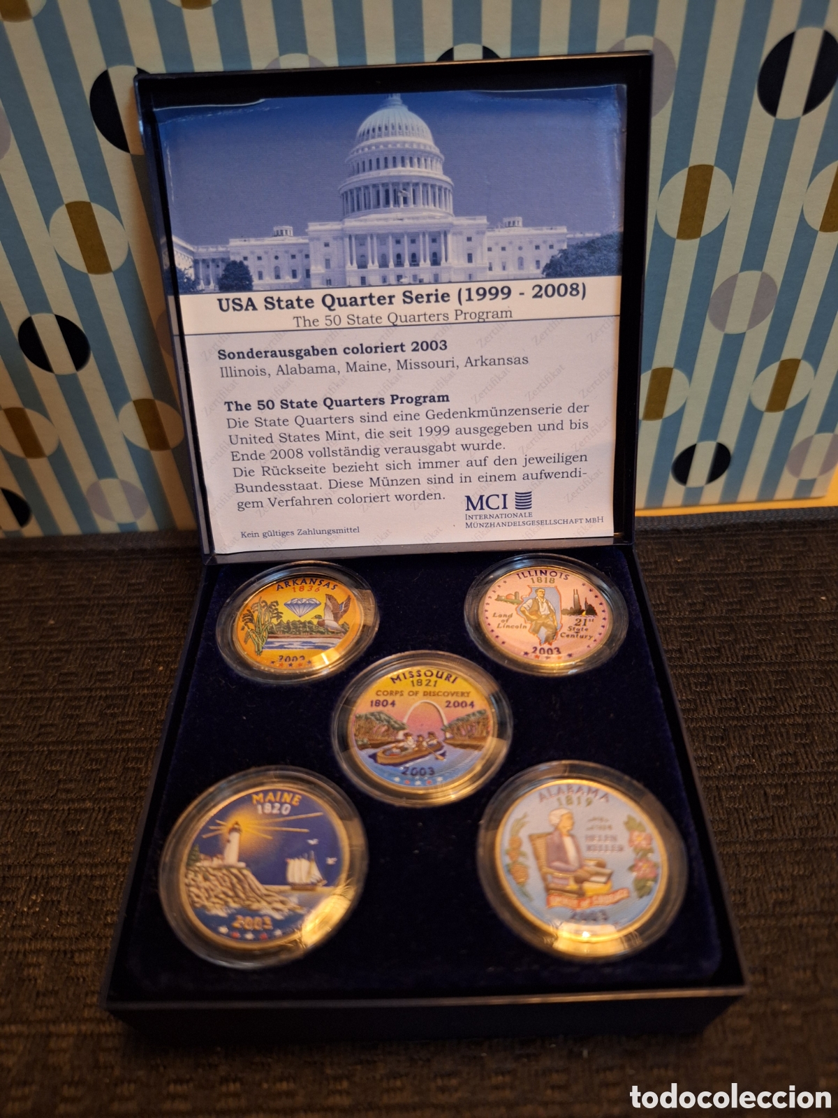 Monedas antiguas de Am&eacute;rica: Cuartos de dolar de los EEUU conmemorativos - Foto 2