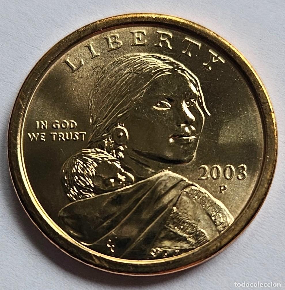 Moedas antigas da Am&eacute;rica: ONE DOLAR USA 2003 - CECA P - SACAGAWEA - SIN CIRCULAR