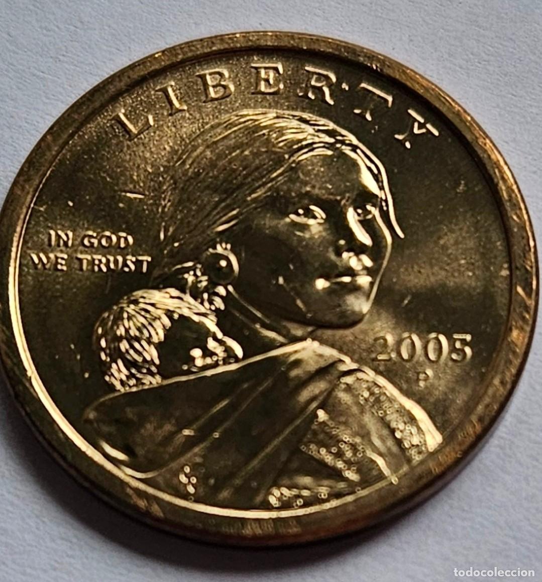 Moedas antigas da Am&eacute;rica: ONE DOLAR USA 2005 - CECA P - SACAGAWEA - SIN CIRCULAR