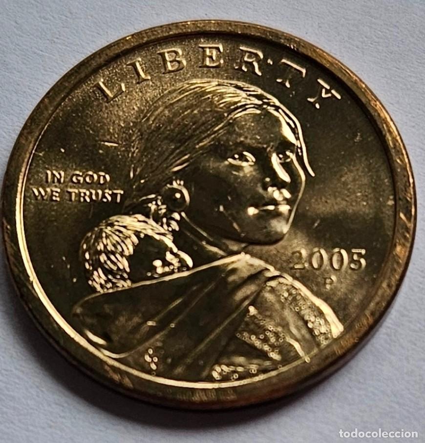 Moedas antigas da Am&eacute;rica: ONE DOLAR USA 2005 - CECA D - SACAGAWEA - SIN CIRCULAR