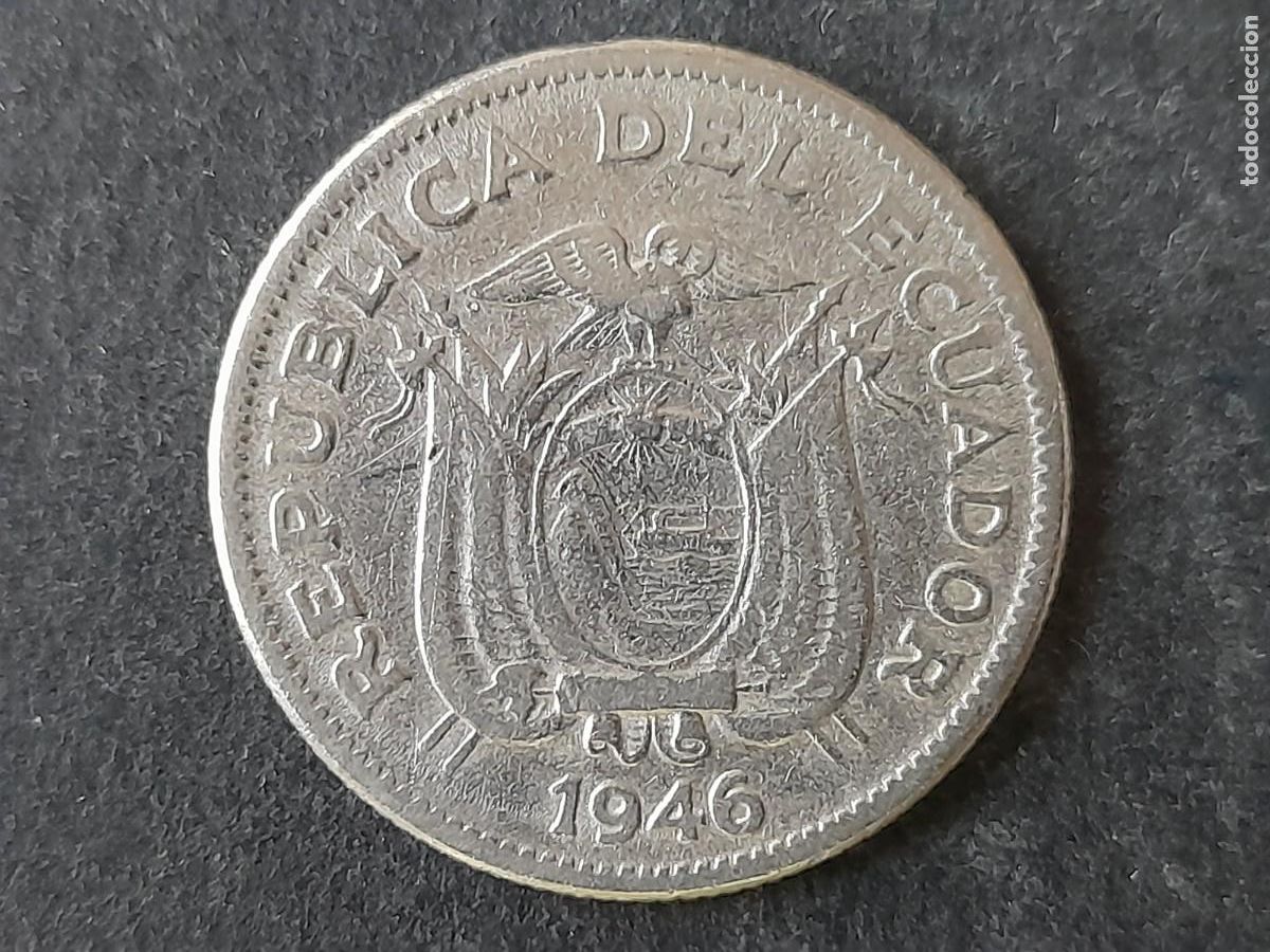 Alte M&uuml;nzen aus Amerika: Republica del Ecuador 1 Sucre 1945 KM 78.2 calidad BC