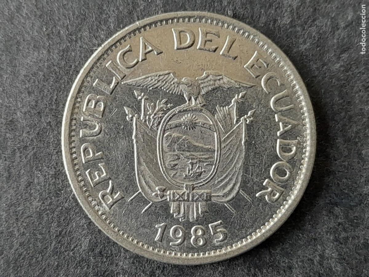 Alte M&uuml;nzen aus Amerika: Republica del Ecuador 1 Sucre 1985 KM 85.1 calidad EBC+