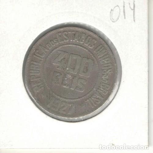 Alte M&uuml;nzen aus Amerika: Brazilian 400 Reis 1927 KM# 520 Copper-Nickel Coin - IT014