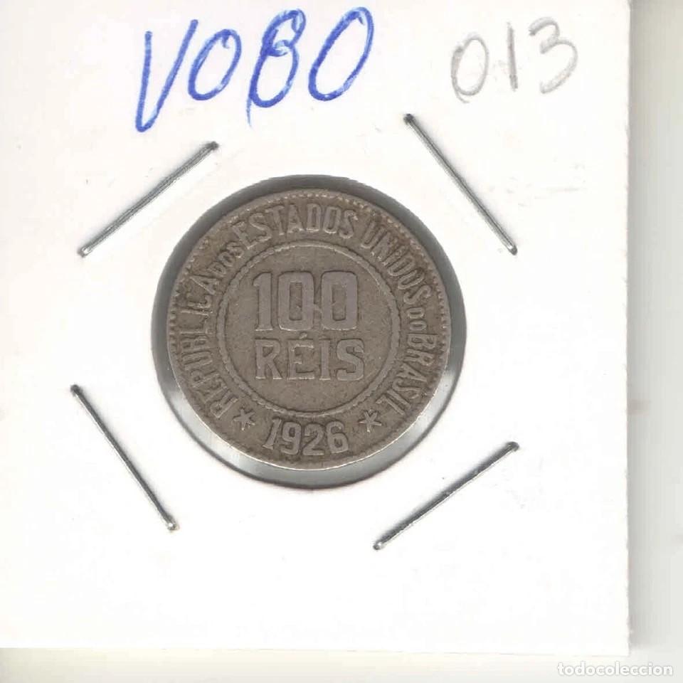 Alte M&uuml;nzen aus Amerika: Brazilian 100 Reis 1926 KM# 518 Copper-Nickel Coin - IT013