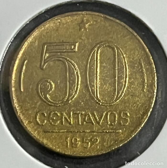 Monedas antiguas de Am&eacute;rica: Coin 50 Centavos 1956 Brazil - Aluminium-Bronze - KM# 563 - EB2054