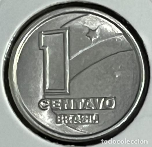 Monedas antiguas de Am&eacute;rica: Brazil Coin 1 Centavo 1990 - Stainless Steel - KM# 611 - AU/UNC - eb2002