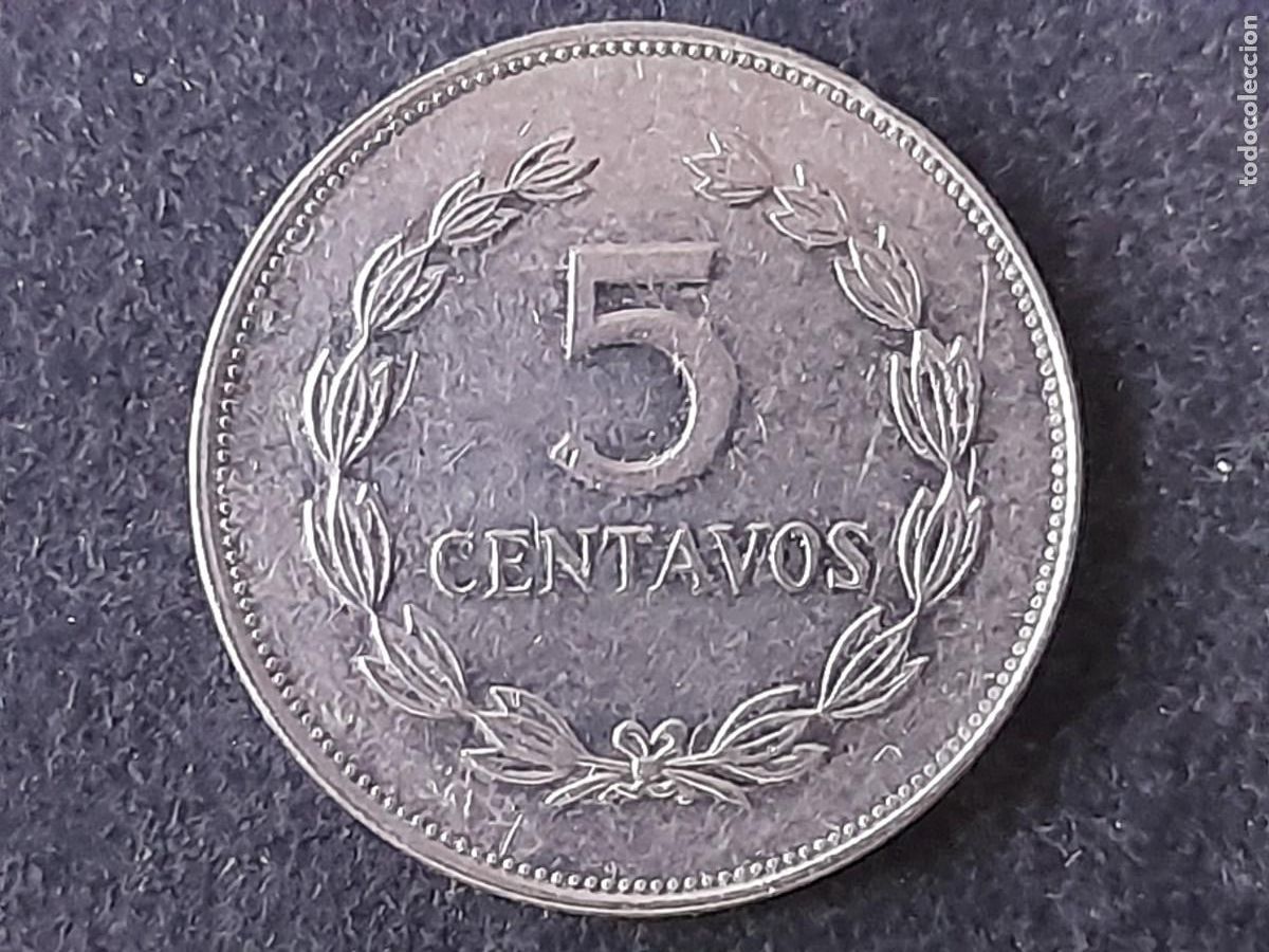 Monedas antiguas de Am&eacute;rica: Moneda Republica de El Salvador 5 Centavos 1993 Francisco Moraz&aacute;n, KM 154b calidad EBC