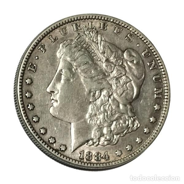 Monedas antiguas de Am&eacute;rica: Moneda Plata EEUU 1884 D&oacute;lar Morgan - Foto 1