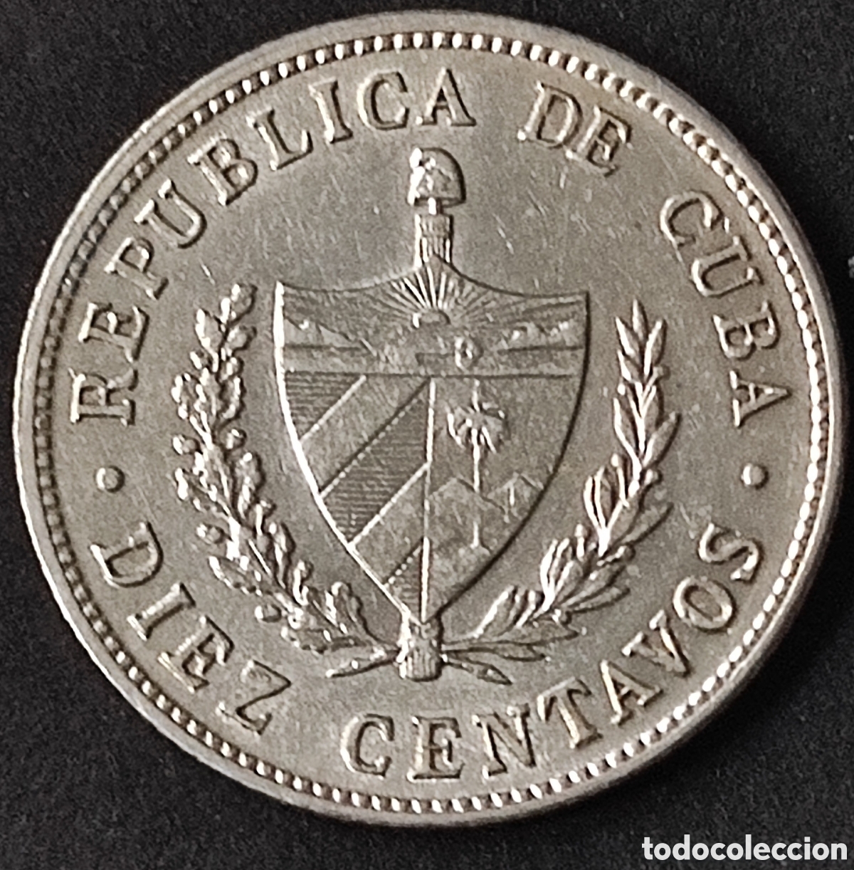 Monedas antiguas de Am&eacute;rica: Cuba. 1948. 10 centavos - Foto 2