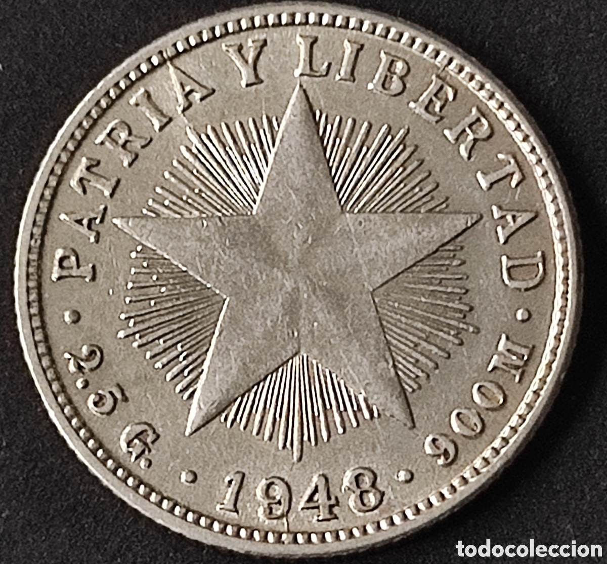 Monedas antiguas de Am&eacute;rica: Cuba. 1948. 10 centavos - Foto 1