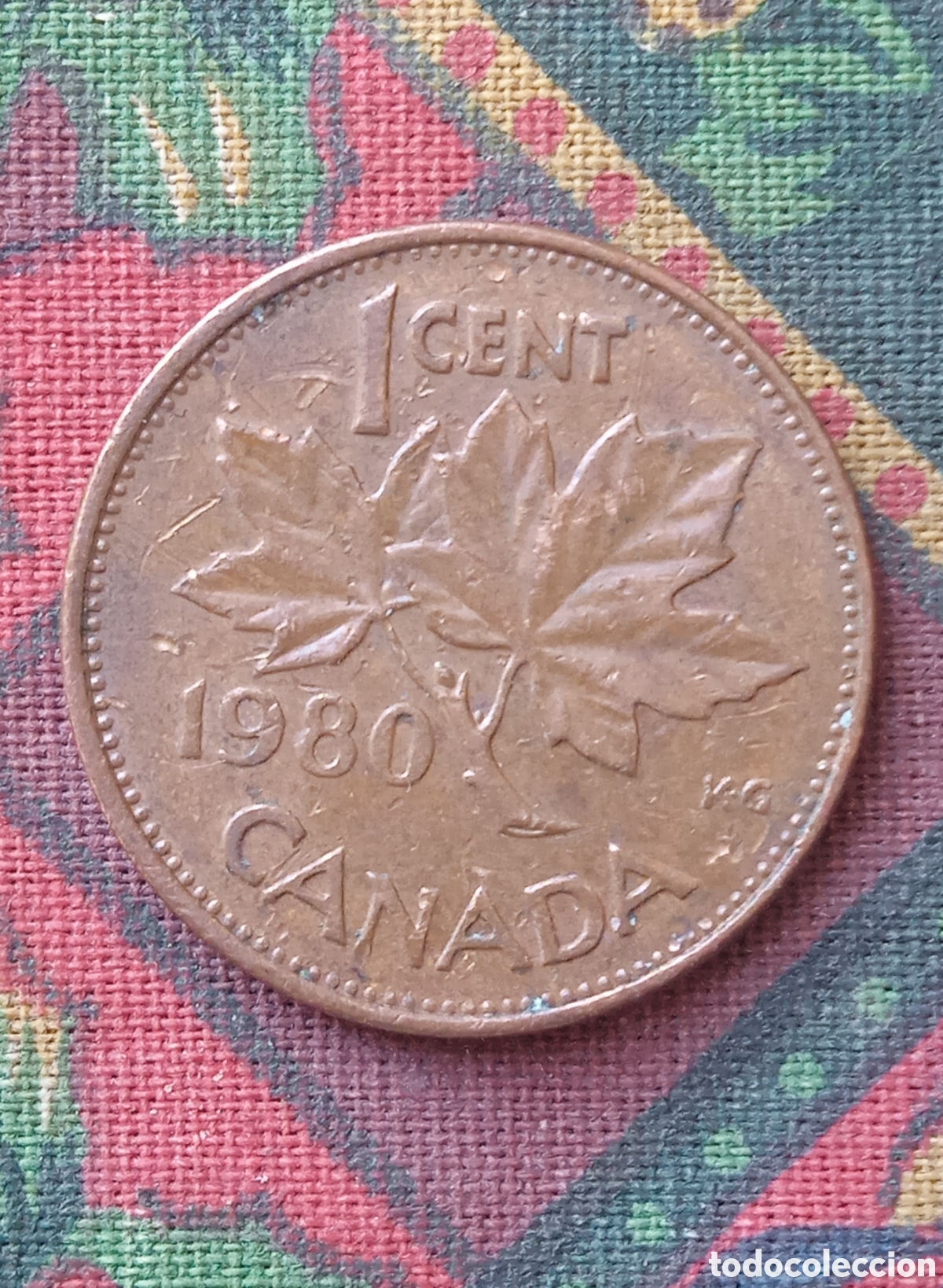 Monedas antiguas de Am&eacute;rica: Moneda 1 Centavo Canad&aacute; 1980 - Foto 2