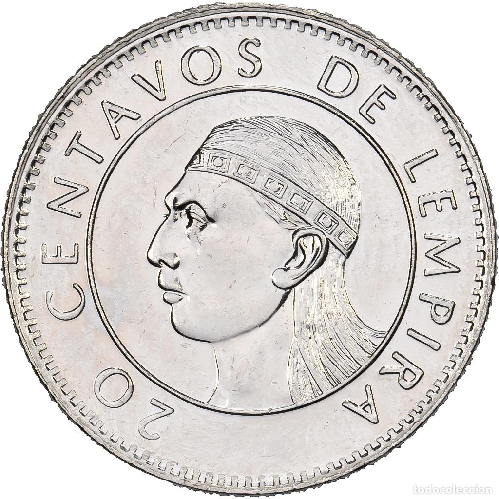Monedas antiguas de Am&eacute;rica: [#1512330] Honduras, 20 Centavos, 1991, Winnipeg, N&iacute;quel chapado en acero, EBC+, KM:83a