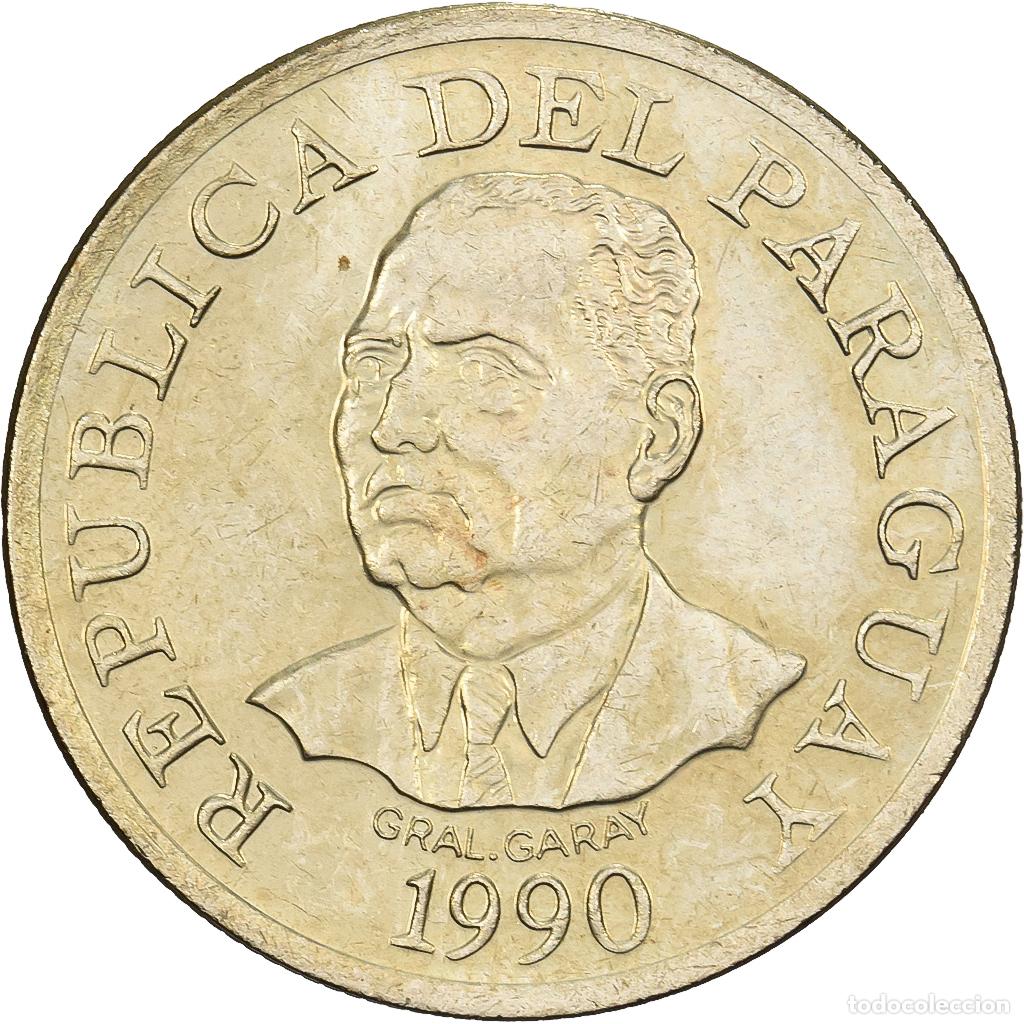 Monedas antiguas de Am&eacute;rica: [#1512324] Paraguay, 10 Guaranies, 1990, Llantrisant, Nickel brass, EBC, KM:178