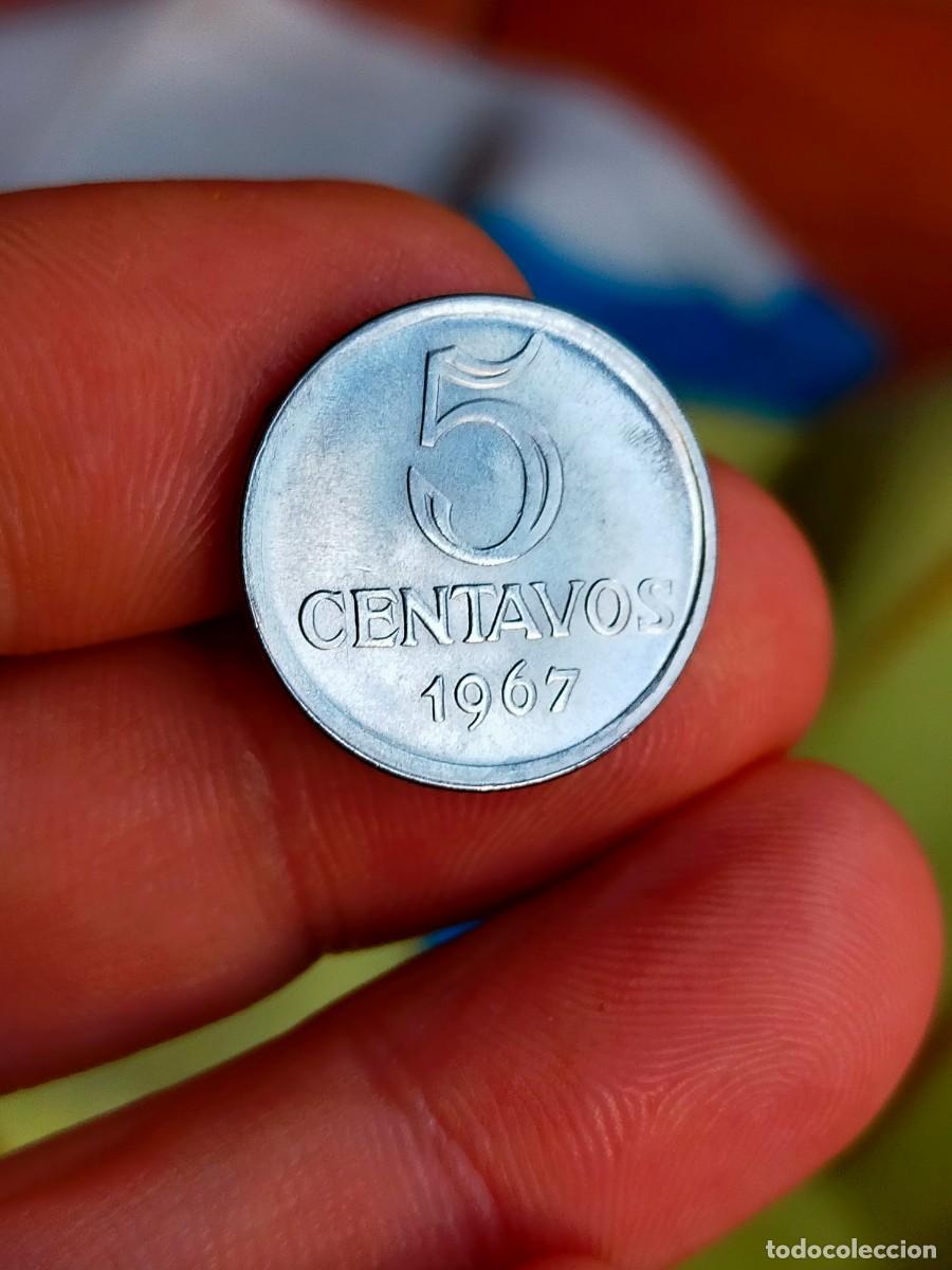 Moedas antigas da Am&eacute;rica: MONEDA DE 5 CINCO CENTAVOS BRASIL 1967 EXCELENTE CONSERVACION