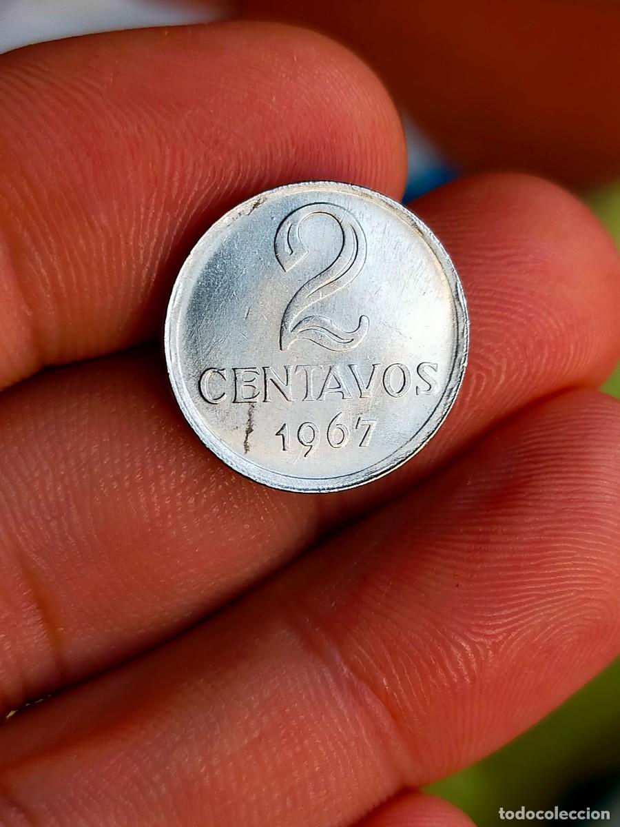 Moedas antigas da Am&eacute;rica: MONEDA DE 2 DOS CENTAVOS BRASIL 1967 EXCELENTE CONSERVACION