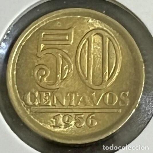 Monnaies anciennes d'Am&eacute;rique: 1956 Aluminum-Bronze 50 Cent Coin - KM# 566 - EB1029