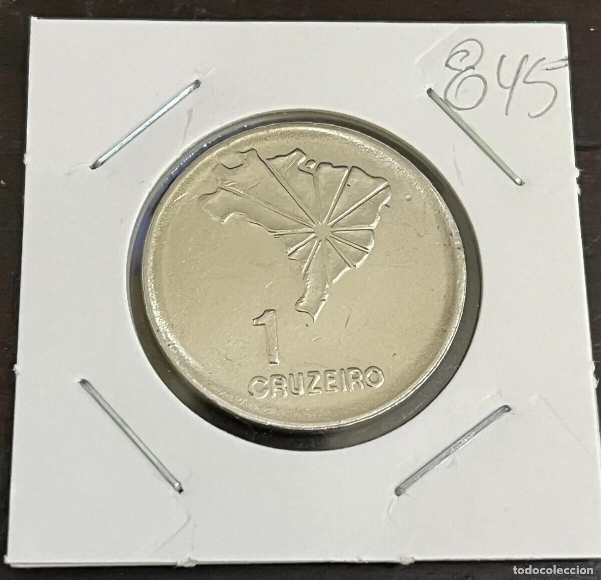 Monnaies anciennes d'Am&eacute;rique: 1972 Brazil 1 cruzeiro coin - KM# 582 - eb845