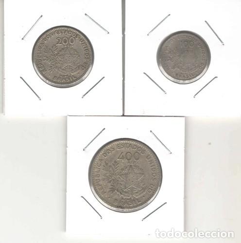 Monnaies anciennes d'Am&eacute;rique: Brazil Coins 100/200/400 Reis MCMI (1901) EB633