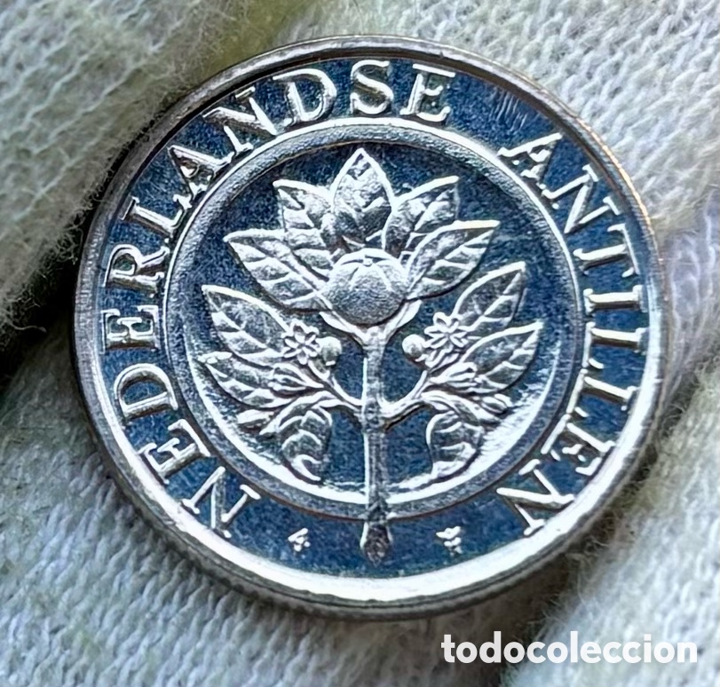 Moedas antigas da Am&eacute;rica: Moneda ANTILLAS HOLANDESAS 10 Cents 1993 SC