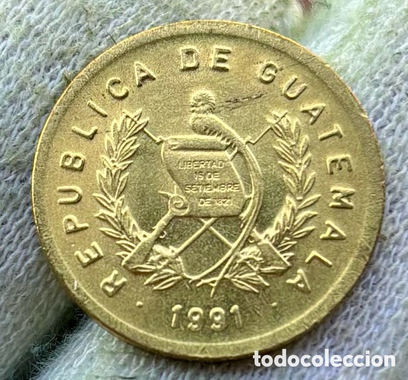 Monedas antiguas de Am&eacute;rica: Moneda GUATEMALA 1 Centavo 1991 SC - Foto 1