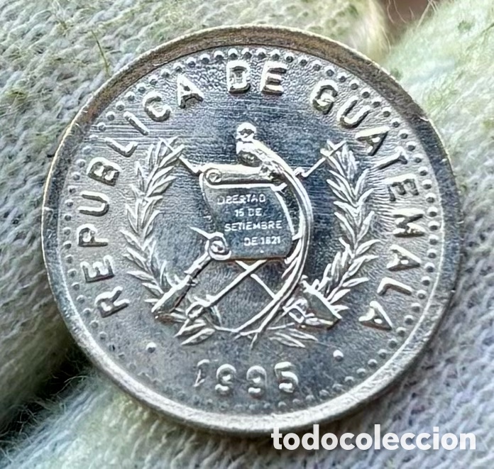Monedas antiguas de Am&eacute;rica: Moneda GUATEMALA 5 Centavos 1995 SC - Foto 1