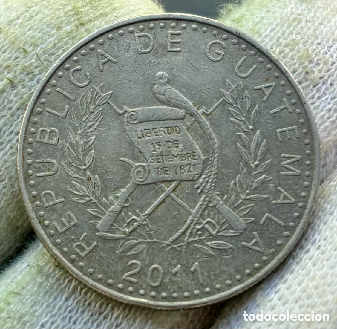 Monedas antiguas de Am&eacute;rica: Moneda GUATEMALA 25 Centavos 2011 - Foto 1