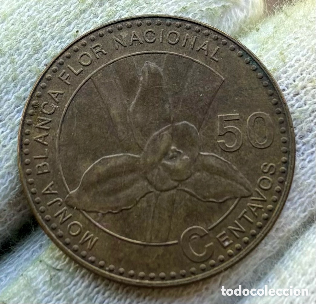 Monedas antiguas de Am&eacute;rica: Moneda GUATEMALA 50 Centavos 2012 - Foto 2