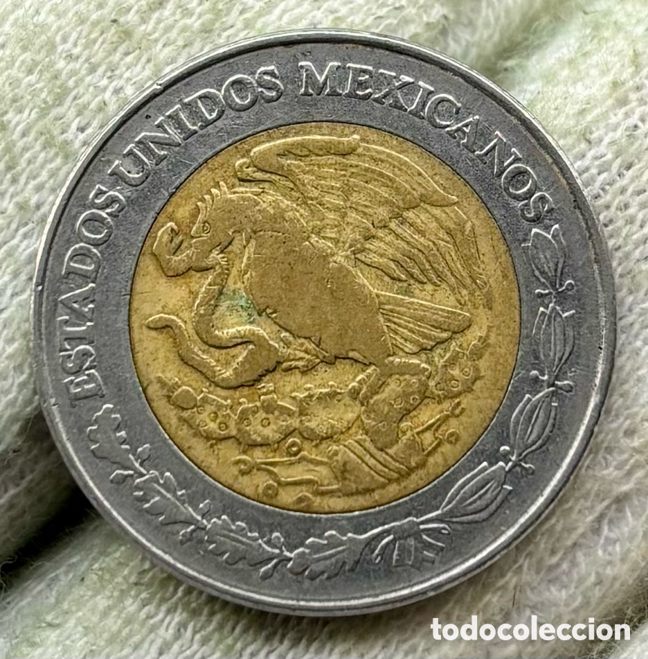 Monedas antiguas de Am&eacute;rica: Moneda M&Eacute;XICO 2 Pesos 1992 - Foto 2