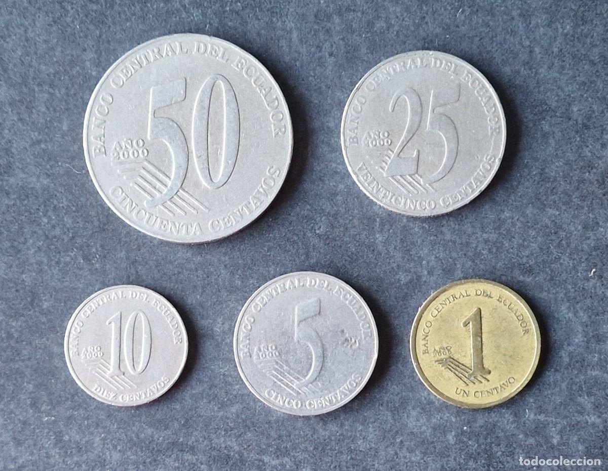 Monedas antiguas de Am&eacute;rica: 5 MONEDAS DE ECUADOR DE DIFERENTE MODELO (1) - Foto 1