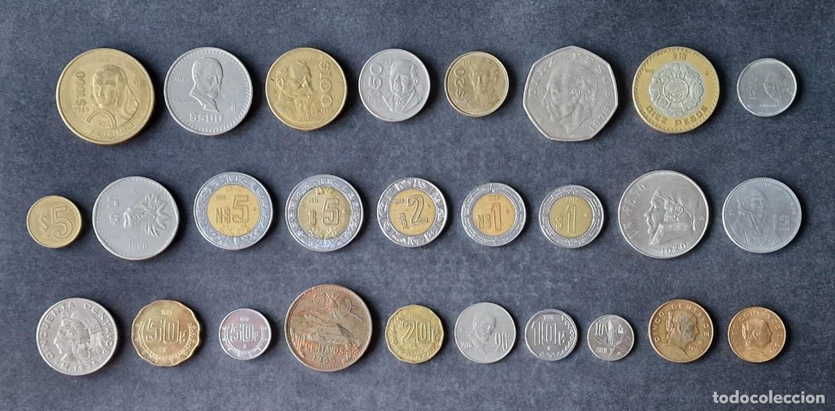 Monnaies anciennes d'Am&eacute;rique: 27 MONEDAS DE MEXICO DE DIFERENTE MODELO (1)