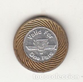 Monedas antiguas de Am&eacute;rica: FICHA TORONTO TRANSIT COMISSION. VALID FOR ONE FARE. MBC+ - Foto 2