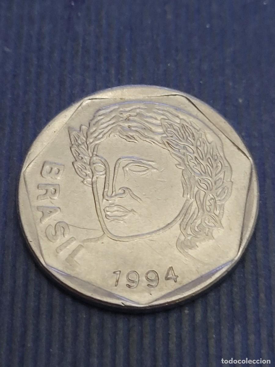 Monedas antiguas de Am&eacute;rica: Moneda 25 centavos 1994 Brasil - Foto 1
