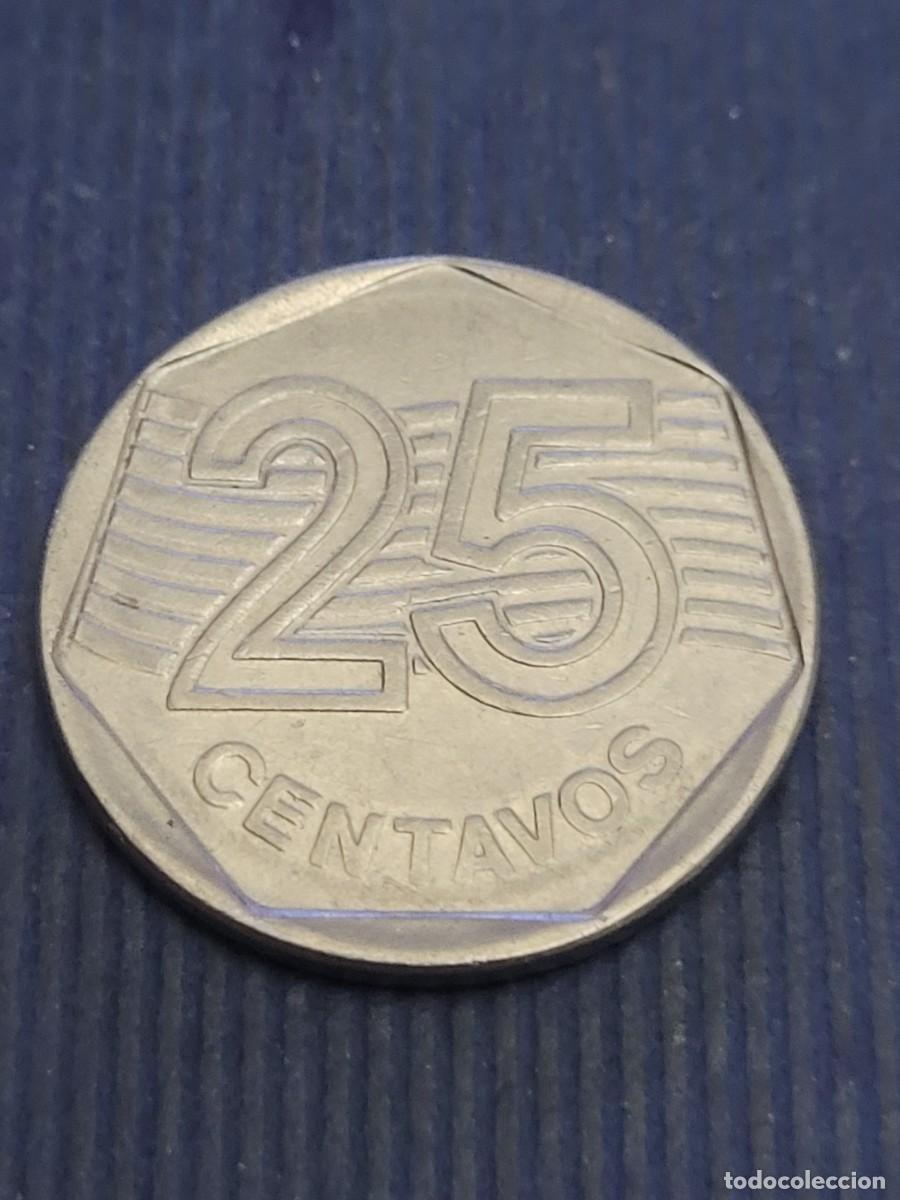 Monedas antiguas de Am&eacute;rica: Moneda 25 centavos 1994 Brasil - Foto 2