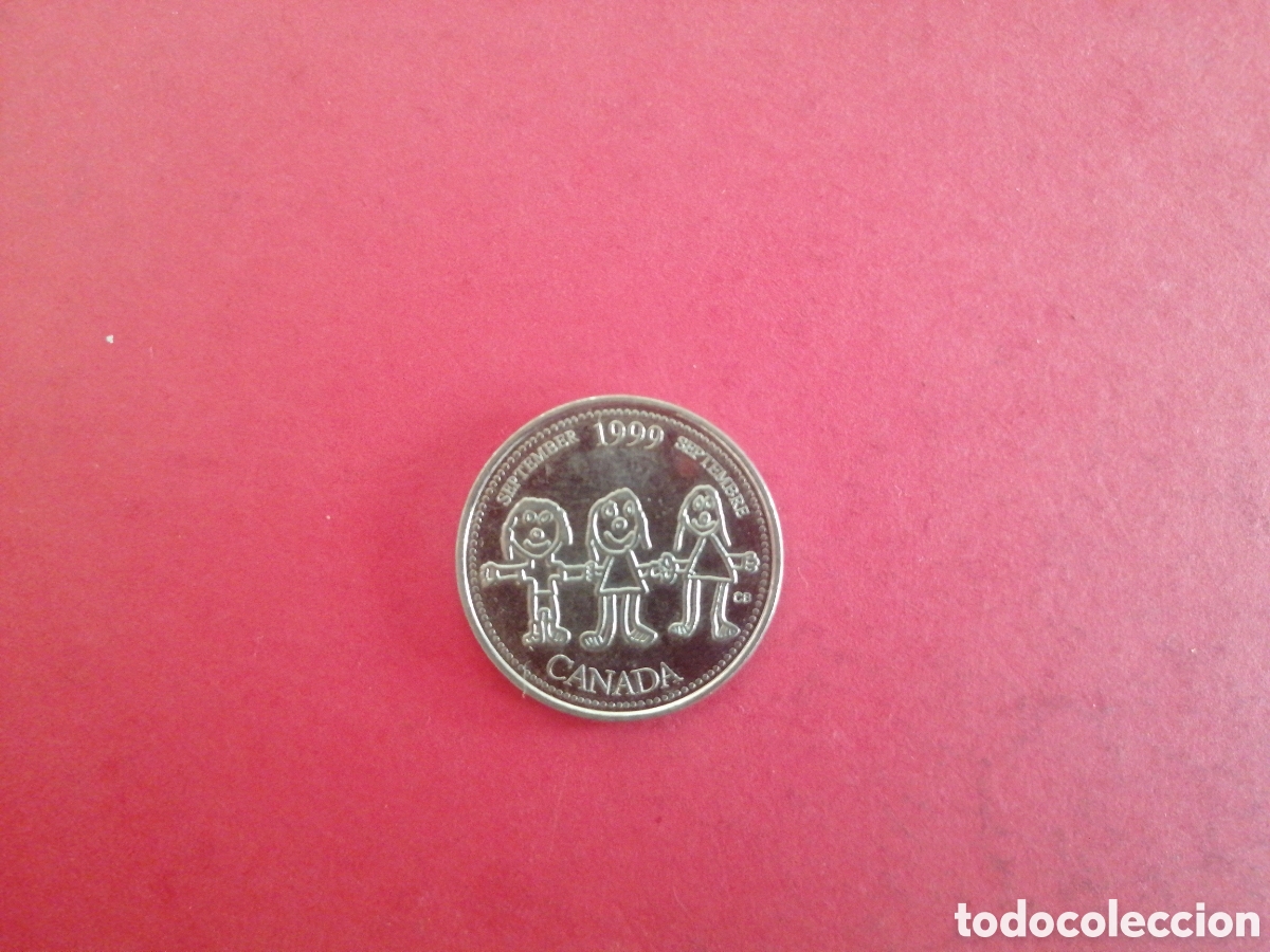 Monedas antiguas de Am&eacute;rica: 25 cents de Canad&aacute; 1999 - Foto 1