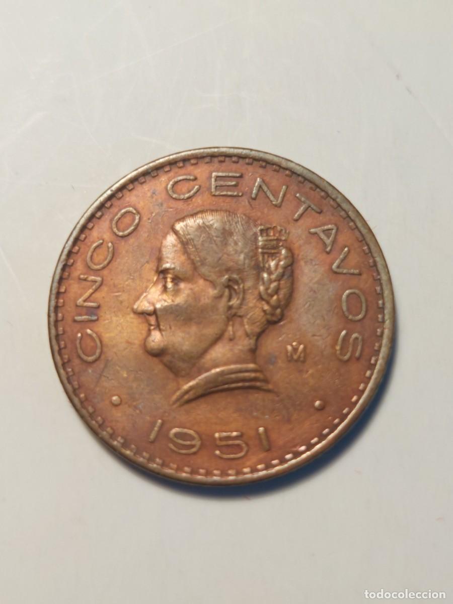 Monedas antiguas de Am&eacute;rica: Mexico 5 centavos 1951 - Foto 1