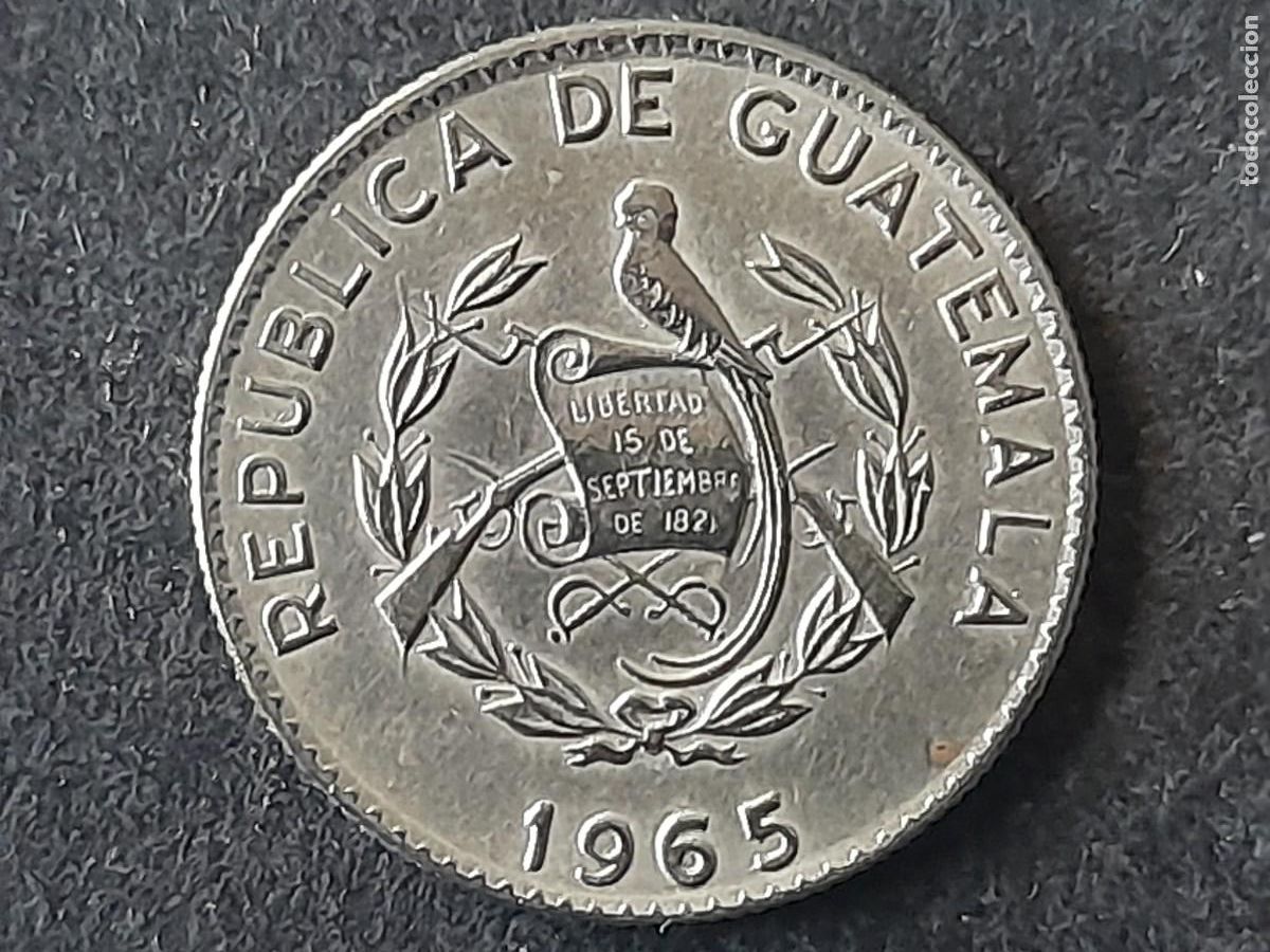 Monedas antiguas de Am&eacute;rica: Moneda Republica de Guatemala 5 Centavos 1965 KM 266 calidad EBC